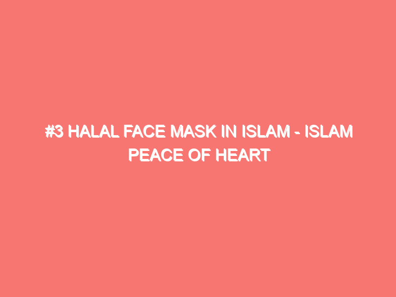 3 halal face mask in islam islam peace of heart 15228